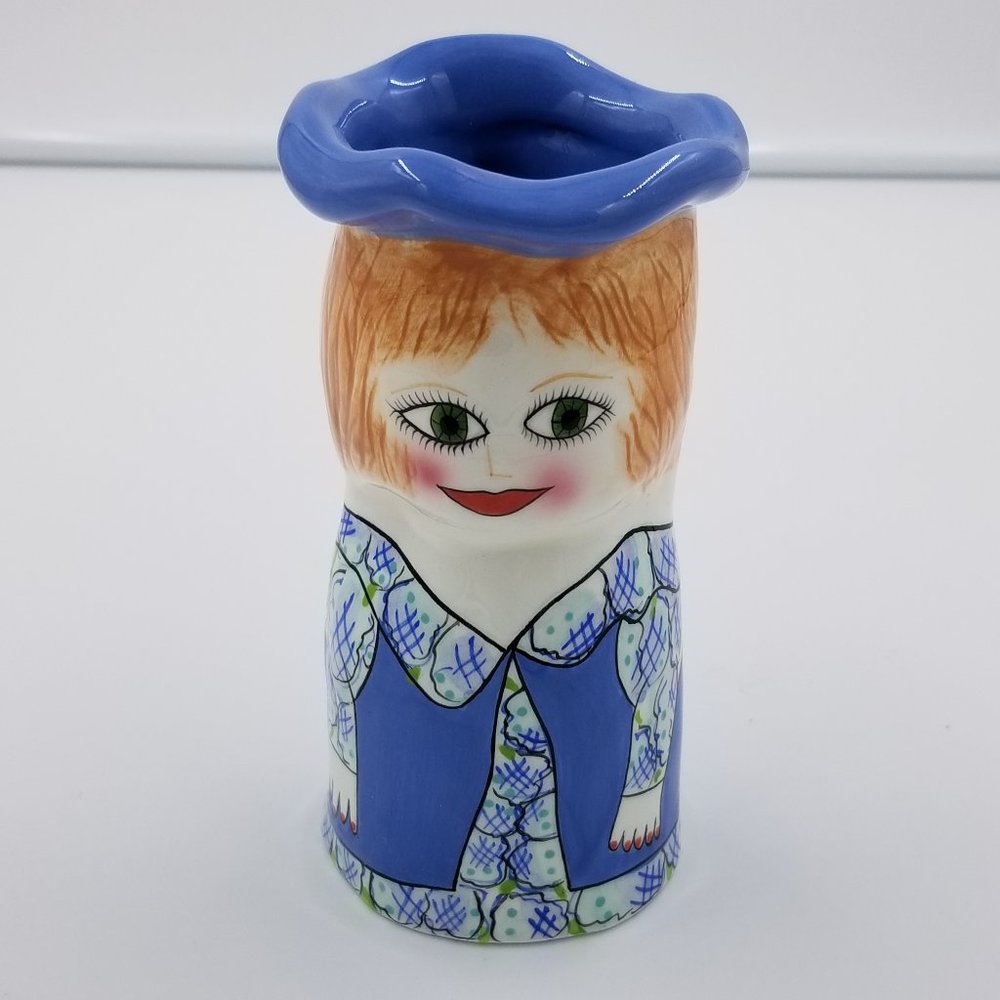 Vintage 1980's Bella Casa Susan Paley Ganz Blossom Friend Meg Vase